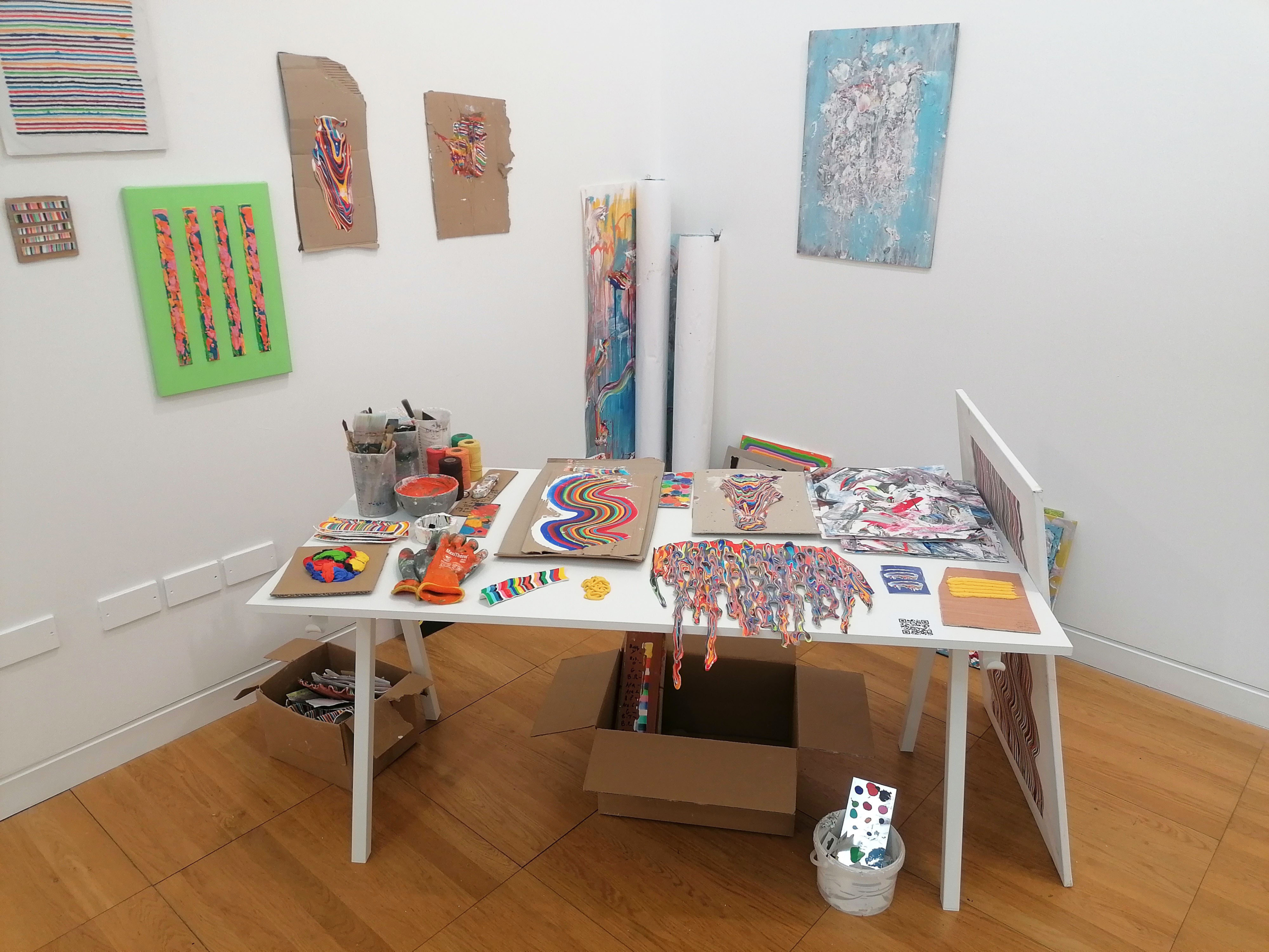 the soul of matter - colourful art at Luan Gallery