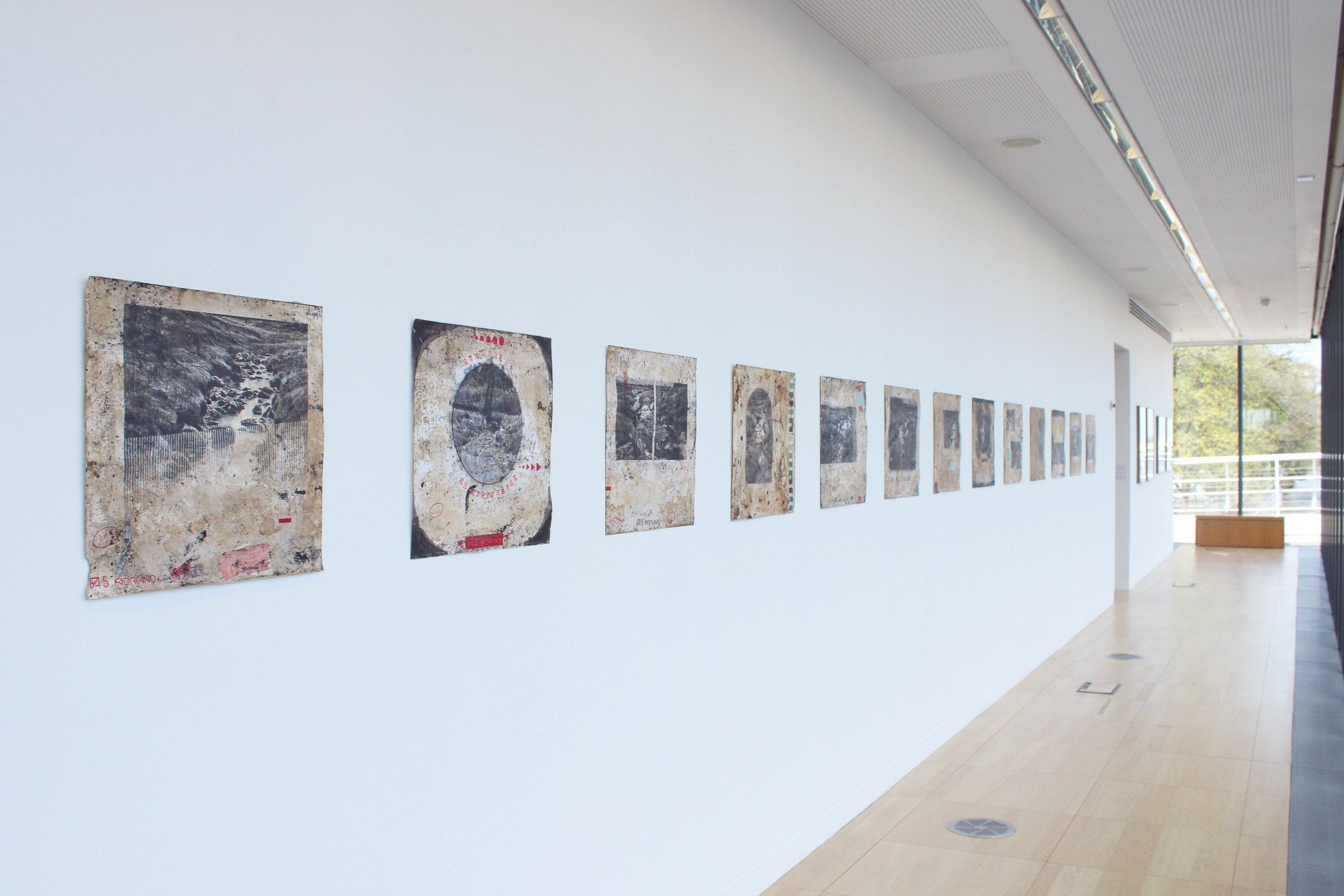 Michael Wann, Tabulinum Purgamentorum (Binned Archive), Installation view of work in Divergent Lines at Luan Gallery, Athlone