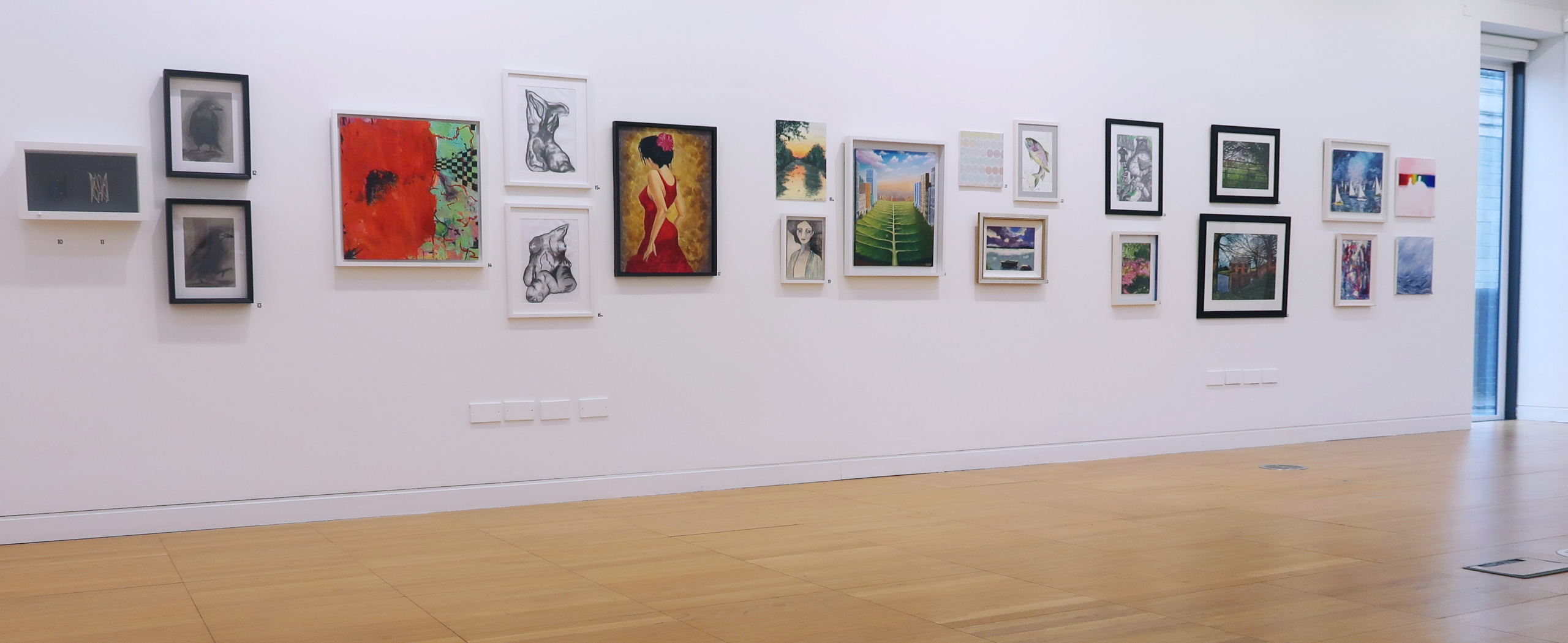 Installation view of artwork on display in the new gallery space at Luan Gallery as part of the Luan Gallery Art Fair in 2021